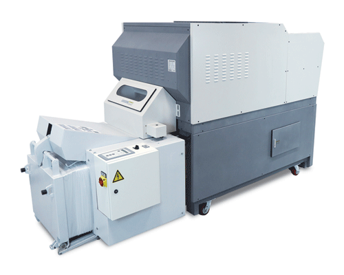 Formax FD8906B Industrial Conveyor Shredder and Baler commercial paper shredder